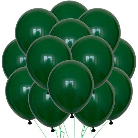 Buy Bezente Green Balloons Latex Party Balloons - 100 Pack 12 inch Round Helium Balloons for ...