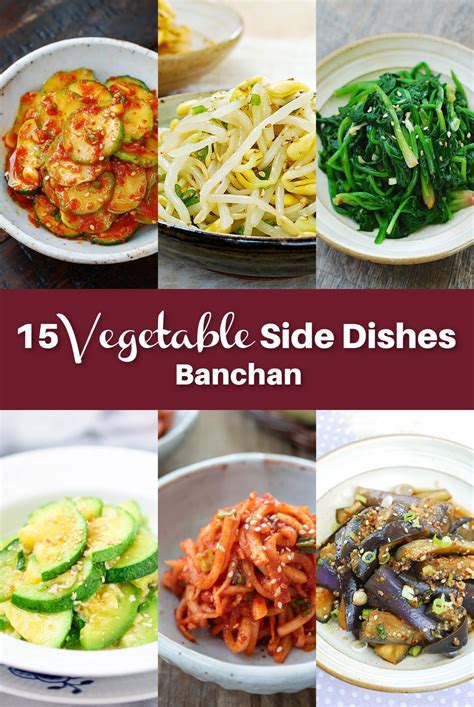 15 Vegetable Side Dishes (Banchan) - Korean Bapsang