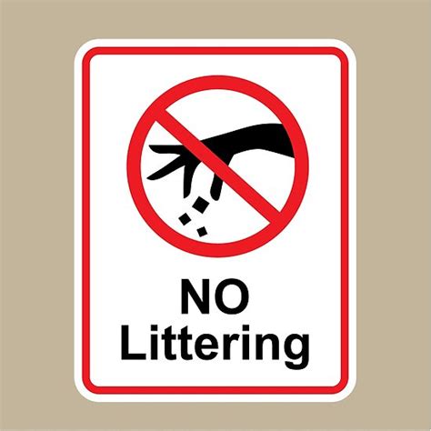 "No Littering" Posters by vectorworks51 | Redbubble