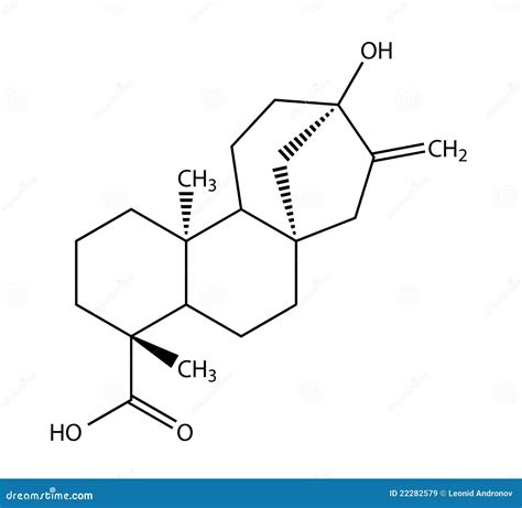 Structural Formula Of Steviol Cartoon Vector | CartoonDealer.com #22282579