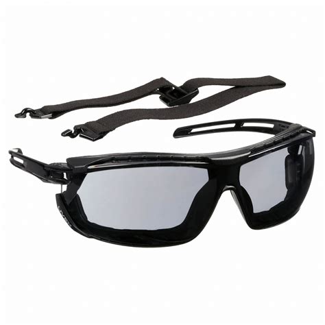 HONEYWELL UVEX Safety Glasses: Anti-Fog, Brow and Eye Socket Foam Lining, Wraparound Frame, Gray ...