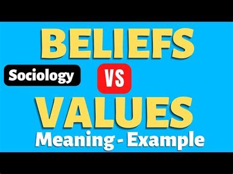 Beliefs vs Values difference | Difference between beliefs and values ...