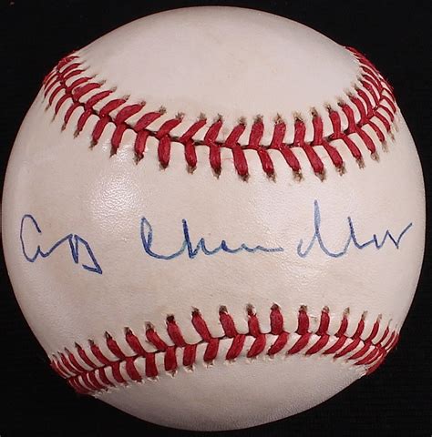 Happy Chandler Signed ONL Baseball (PSA COA) | Pristine Auction