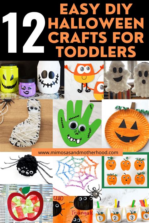 Easy DIY Halloween Crafts for Toddlers - Mimosas & Motherhood