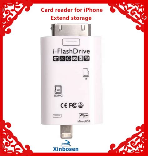 card reader for iphone ipad i Flash Drive TF SD Card Reader for iPhone 6 6 plus 5 5S 5C 4S ipod ...