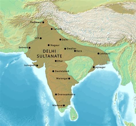 The Delhi Sultanate: A Map Of Power And Influence - Allegheny College ...