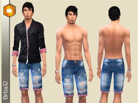 The Sims Resource: Fashion man - Red Denim • Sims 4 Downloads | The ...