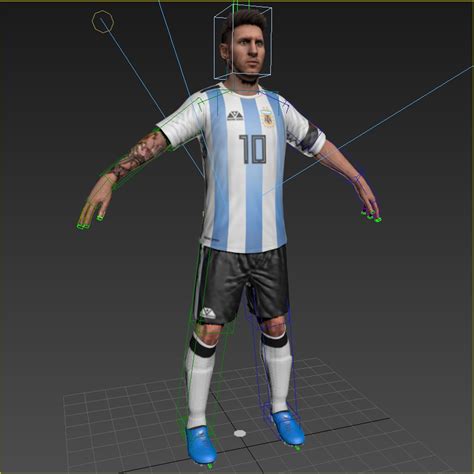 Rigged lionel messi 2018 3D model - TurboSquid 1288614