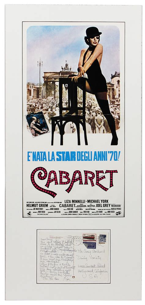 Lot Detail - Original Liza Minnelli (Italian) Cabaret Poster ...