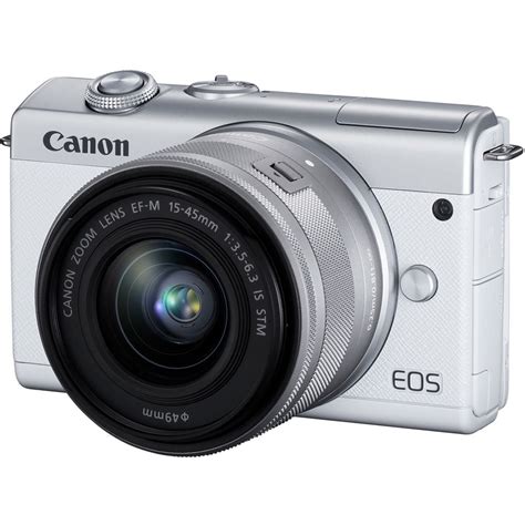 Canon EOS M200 Mirrorless Digital Camera with 15-45mm lens WHITE – The Teds Store