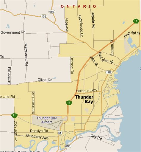 Thunder Bay Map (Region), Ontario - Listings Canada