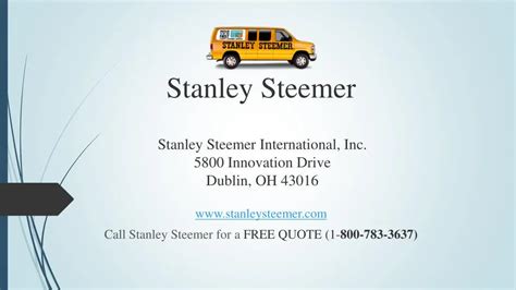 PPT - Stanley Steemer Cleaning Services PowerPoint Presentation, free ...