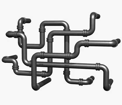 Industrial Pipes ~ 3D Model ~ Download #96461002 | Pond5