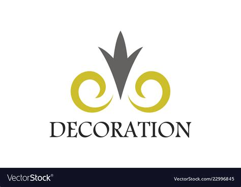 Swirl decoration logo Royalty Free Vector Image