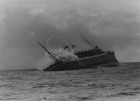 Sinking of British Troop transport Orama | Abandoned ships, Naval history, Naval