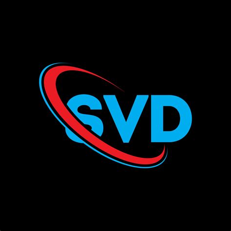 SVD logo. SVD letter. SVD letter logo design. Initials SVD logo linked with circle and uppercase ...