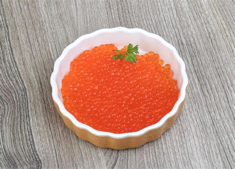 Red caviar dish view 12835408 Stock Photo at Vecteezy