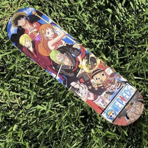 Anime Skateboard only deck ONE PIECE “ LUFFY” Made... - Depop