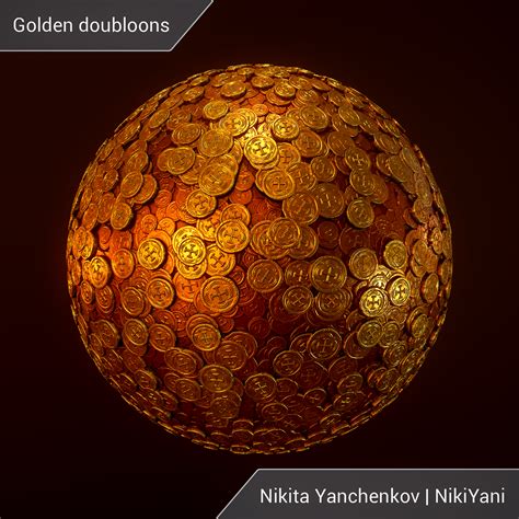 Golden doubloons | CGTrader