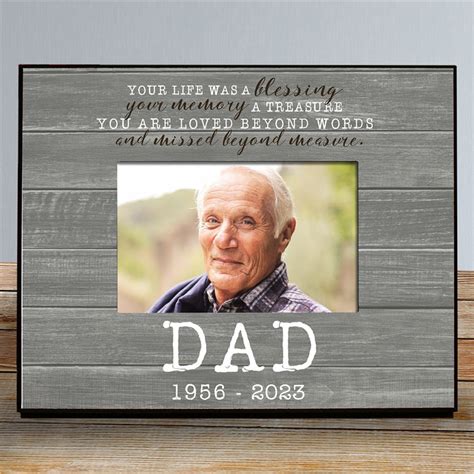 Personalized Your Life Was a Blessing Memorial Frame | GiftsForYouNow