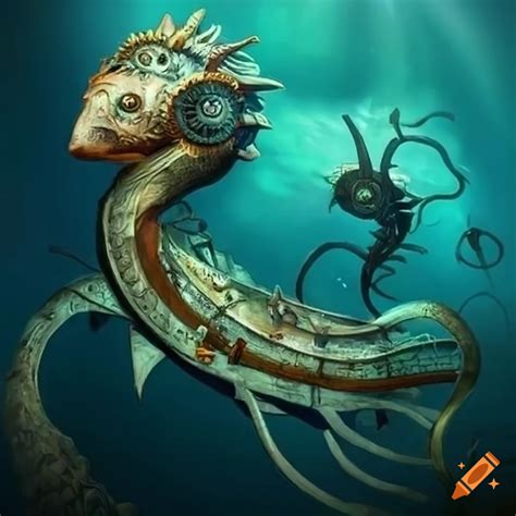Steampunk sea creatures