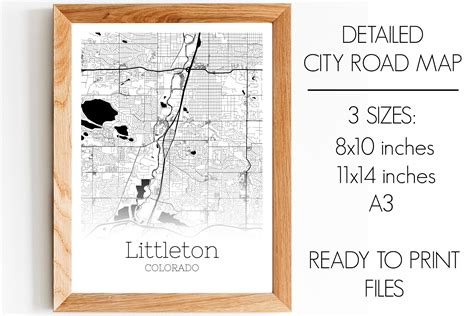 Littleton Colorado City Map Graphic by SVGExpress · Creative Fabrica