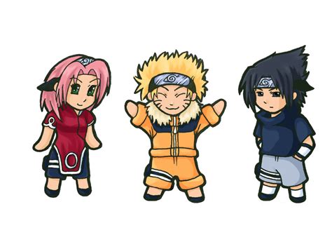 Naruto Sasuke and Sakura Chibi by AmberDust on DeviantArt