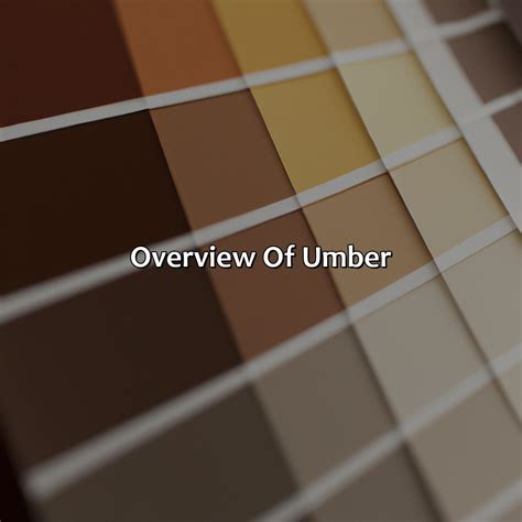 What Color Is Umber - colorscombo.com