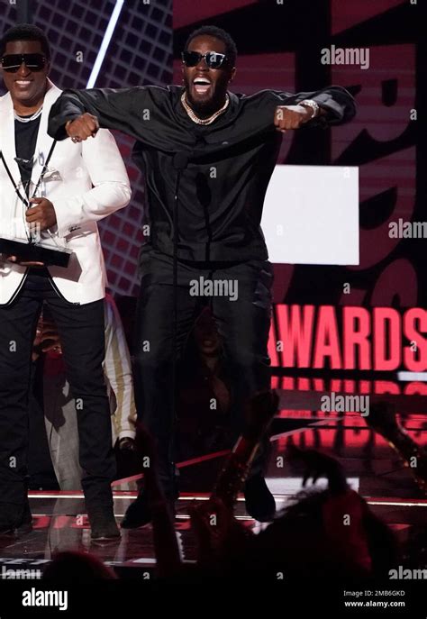 Sean "Diddy" Combs accepts the lifetime achievement award at the BET ...