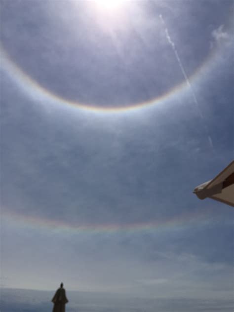 Double halo (rainbow) around sun - The Hull Truth - Boating and Fishing ...