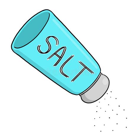 Salt Pouring Out of a Salt Shaker Illustration Stock Illustration ...