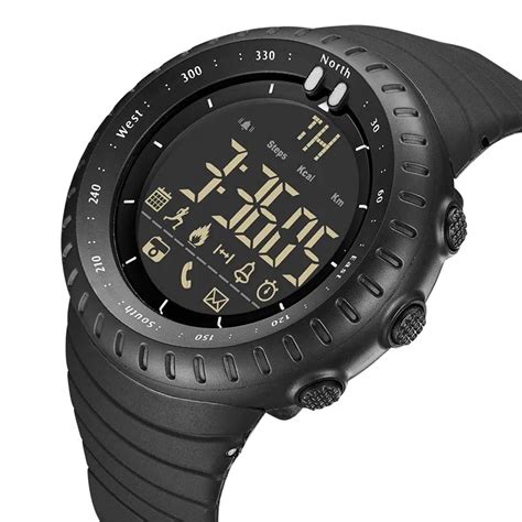 Smart Watch Men Bluetooth Pedometer Stopwatch Waterproof Digital LED Electronics Sport Watches ...