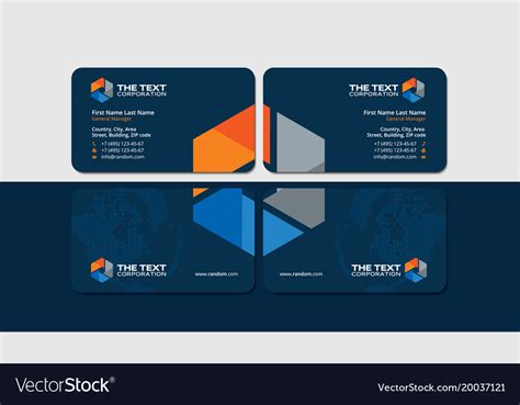 Business cards for oil and gas industry Royalty Free Vector