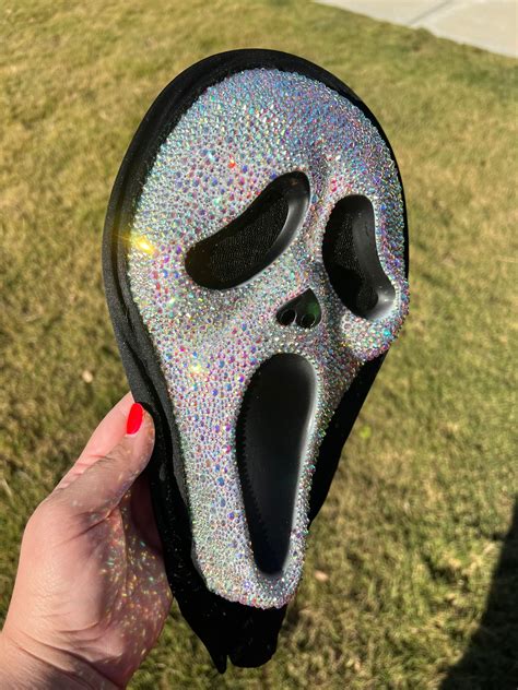 Bedazzled Scream Mask - Etsy