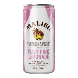 Malibu Fizzy Pink Lemonade (200 mL, 4 Pack) | Norfolk Wine & Spirits