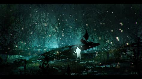 Firefly Forest by JohnoftheNorth on DeviantArt