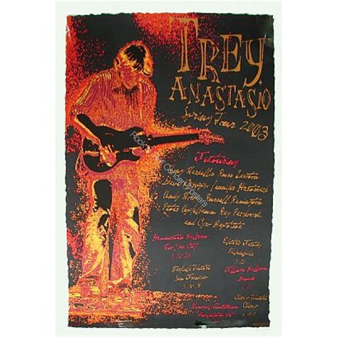 Trey Anastasio Spring Tour 2003 Official Poster S/N edition of 750 - Trey Anastasio - Concert ...