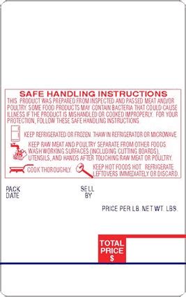 Safe Handling Instructions Label - Pensandpieces