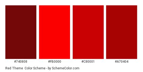 Red Theme Color Scheme » Red » SchemeColor.com