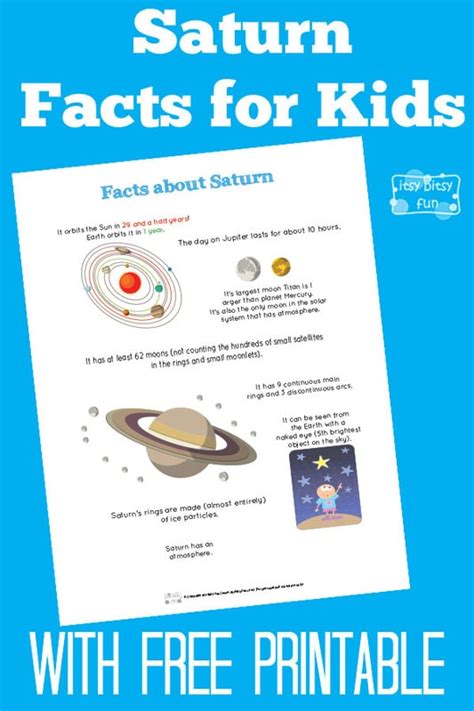 Fun Saturn Facts for Kids - Itsy Bitsy Fun