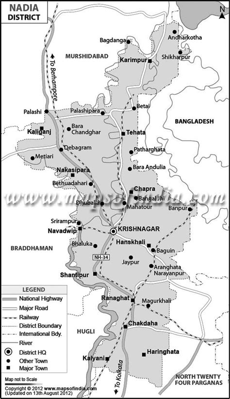 Map of Present-day Nadia | Download Scientific Diagram