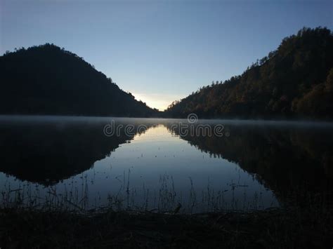 Sunrise at Ranu Kumbolo from the Climbing Route of Mount Semeru in ...