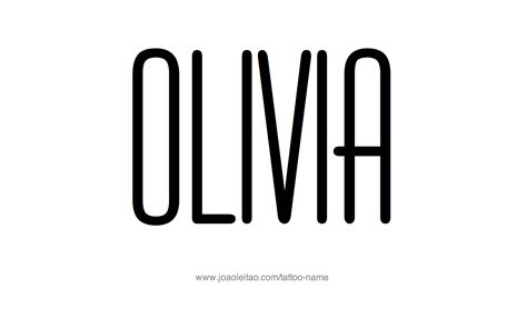 Olivia Name Tattoo Designs