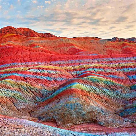 Zhangye National Geopark, China | Rainbow mountains china, Rainbow ...