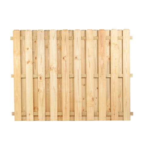 (Actual: 6-ft x 8-ft) Pressure Treated Dog Ear Wood Fence Panel at ...