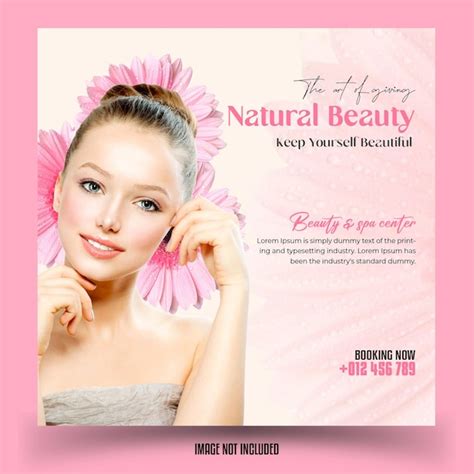 Premium PSD | Beauty banner design template