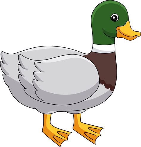 Duck Cartoon Colored Clipart Illustration 7528060 Vector Art at Vecteezy