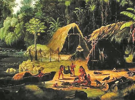 Historical paintings of early Guyana