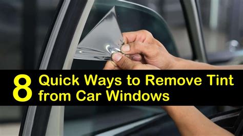 8 Quick Ways to Remove Tint from Car Windows