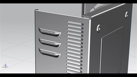 How to use Louver feature in NX11.0 Sheet Metal. - YouTube